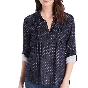 NWT VINTAGE AMERICA Pin-tuck Henley until 2/14